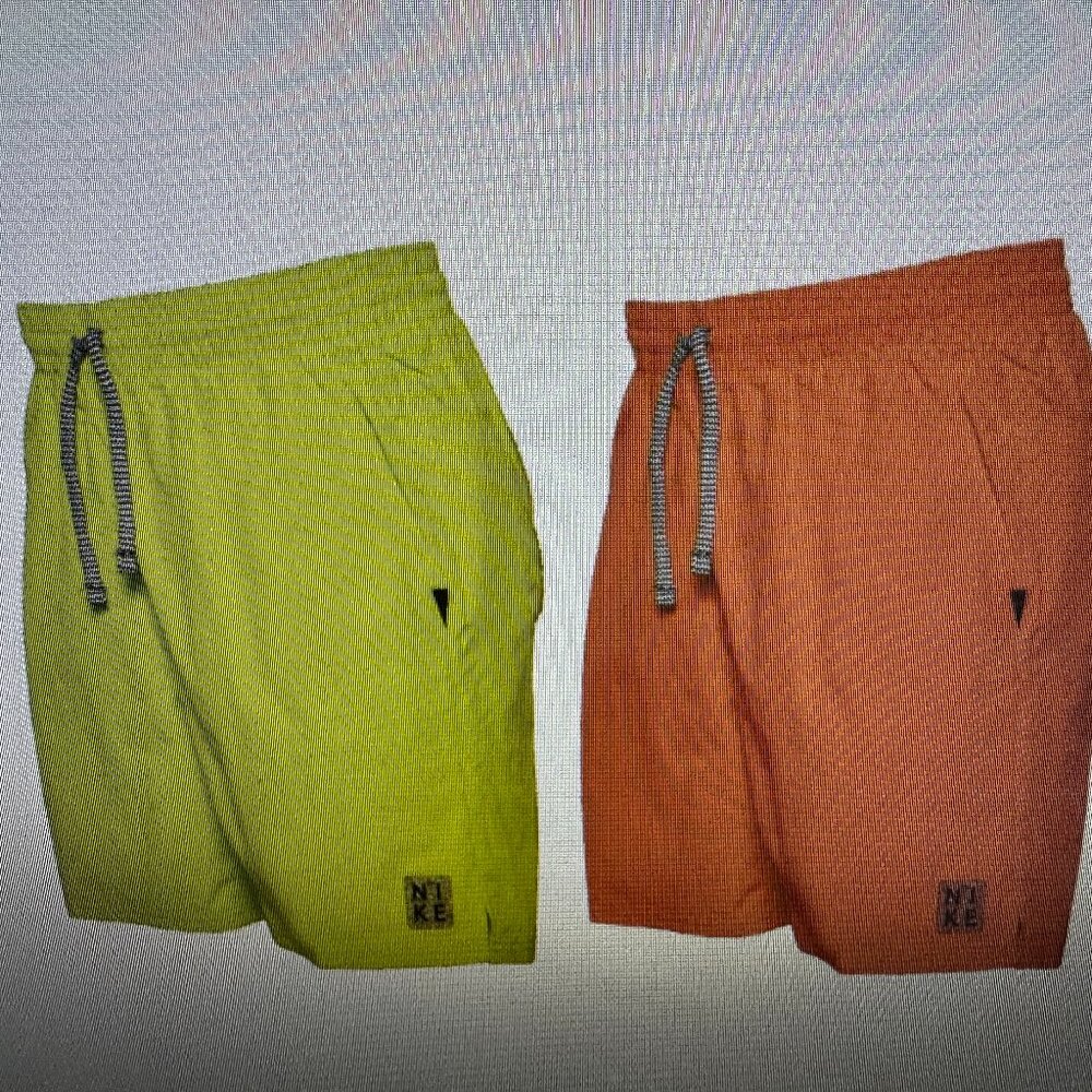 TWO (2) of Nike Men's Solid Icon 7" Volley & Swim Shorts NESSB635 MSRP $116 NWT